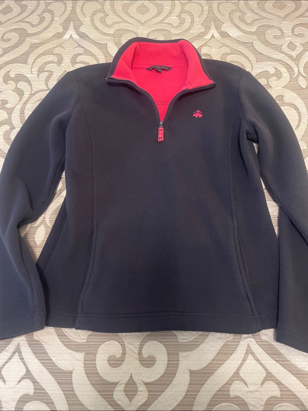 Brooks Brothers Navy Pink Pullover Size Small